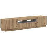  LED TV kabinet HOORN 3 kom. Hrast artisan Konstruirano drvo Siva 81 x 35 x 40 cm | Shoptok.si