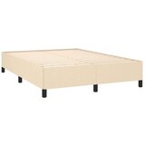  Krevet s oprugama i madracem krem 140x200 cm od tkanine | shoptok.hr