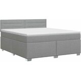  Boxspring krevet s madracem Svjetlosiva 180 x 200 cm Tkanina - Svjetlosiva 180 x 200 cm Dizajn linija | shoptok.hr
