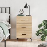 vidaXL Nočna omarica sonoma hrast 40x40x66 cm inženirski les | Shoptok.si