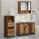 VidaXL set namještaja za kupaonicu 3 pcs staro drvo 90 x 33 x 60 cm VidaXL set namještaja za kupaonicu 3 pcs staro drvo 90 x 33 x 60 cm Slike