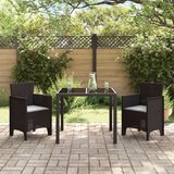  Vrtni stol Set 2 Rjava Ratan Standard Trajno Zunanji sedežni, (22015491) | Shoptok.si