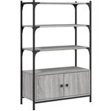 Maison Chic Knjižna omara - Knjižni regal 3-nadstropna siva sonoma 70x30x109,5 cm in. les, (21724559) Cene