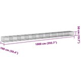  Gabionska košara s poklopcem 1000x100x50 cm pocinčano željezo | Eponuda.com