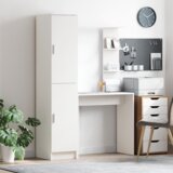 vidaXL Stol sa skladištem Bijelo Konstruirano drvo | shoptok.hr