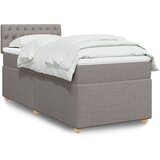 vidaXL Krevet s oprugama i madracem smeđesivi 90x200 cm od tkanine | shoptok.hr