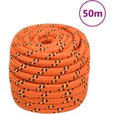 vidaXL Vrv za čoln oranžna 20 mm 50 m polipropilen | Shoptok.si