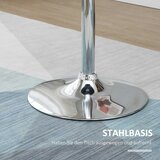  Okrugli barski stol okretna baza 360° podesiva visina čelik crni Ø61x70-90 cm | shoptok.hr