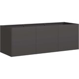 vidaXL Planter Black 120x40x40 cm Hladno valjano jeklo | Shoptok.si