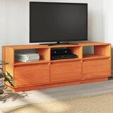  The Living Store TV omarica voščeno rjava 140x37x50 cm trdna borovina - TV Omarica, (21508334) | Shoptok.si