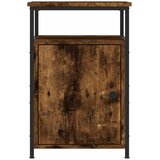  Noćni ormarići 2 kom dimljeni hrast 40x42x60 cm drveni | shoptok.hr