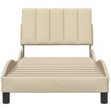  Okvir za krevet bez madraca Hanko krem 90x200cm od tkanine | shoptok.hr