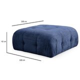 Atelier Del Sofa tabure amaris pouffe navy blue u