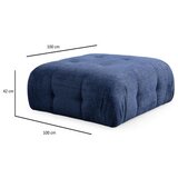 Atelier Del Sofa Tabure Amaris, Tamnoplava | Eponuda.ba