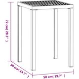  Vrtni stol antracit 50 x 50 x 72 cm čelični | shoptok.hr