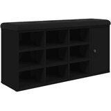 vidaXL Klop za čevlje črna 102x32x50 cm inženirski les | Shoptok.si