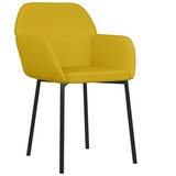  Blagovaonske stolice 2 kom žute baršunaste | shoptok.hr