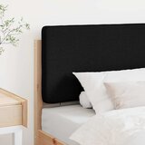  Tapecirani uzglavlje Smeđa i crna 80 cm Čvrsto borovo drvo | shoptok.hr
