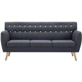 vidaXL Kavč trosed z oblogo iz blaga 172x70x82 cm temno sive barve | Shoptok.si