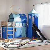 The Living Store Pograd s toboganom in zavesami moder 80x200 cm - Pograd, (21625249) | Shoptok.si