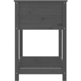  Sadilica s policom siva 82,5x54x81 cm od masivne borovine | shoptok.hr
