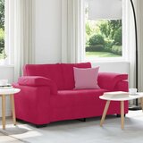  Dvosjed, sofa, vino crvena, 160x77x82 cm, baršun | shoptok.hr