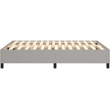  Okvir za krevet s oprugom svjetlosivi 140 x 190 cm od tkanine | shoptok.hr