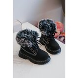Boto Children's Trapper Boots with Zip and Faux Fur Black Gerande | ePonuda.com