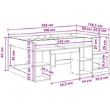  Krevet za djecu s ladicama Betonska siva 90 x 190 cm | Shoptok.si