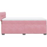 Box spring krevet s madracem ružičasti 90x200 cm baršunasti | shoptok.hr