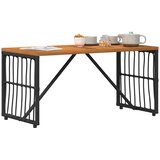  stol Crna 80 x 40 x 40 cm Čelik i Poli Ratan | Eponuda.ba