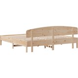  Posteljni okvir z vzglavjem 180x200 cm borovina, (21128847) | Shoptok.si