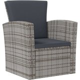  Vrtna sedežna garnitura 8-delna z blazinami poli ratan siva, (20676206) | Shoptok.si