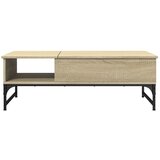  Stolić za kavu boja hrasta sonome 100x50x35 cm od drva i metala | shoptok.hr