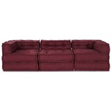  Modularni Pouf 3 kom Bordo Tkanina | shoptok.hr