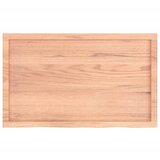  Kupaonska radna ploča svjetlosmeđa 100x60x(2-6) cm masivno drvo | shoptok.hr