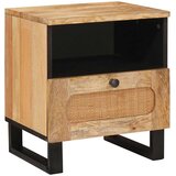  Noćni ormar 2 pcs Prirodna 40 x 33 x 46 cm Čvrsto drvo manga | Eponuda.com