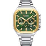 Curren Moške ure CA-41628 - Srebrne / Zelene / Zlate Cene