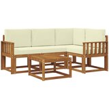  Set vanjskih sofa 5 kom. Prirodna i krem | shoptok.hr