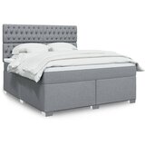  Krevet s oprugama i madracem svjetlosivi 180x200 cm od tkanine | shoptok.hr