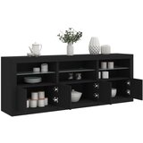 vidaXL Komoda s LED svjetlima crna 181 5x37x67 cm Cijene