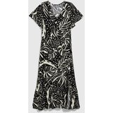 Marisse Viscose Dress With A Pattern, Black | ePonuda.com