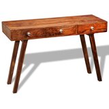 Maison Chic konzolna miza - miza ob steni s 3 predali 76 cm trden palisander, (21786251) | Shoptok.si