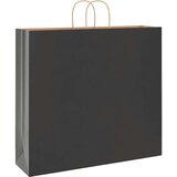  Papirnate vrećice 250 kom s ručkama crne 54x15x49 cm | shoptok.hr