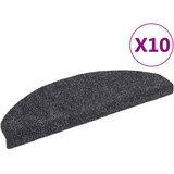  Prostirke za stepenice, samoljepljive, 10 kom., 65x21x4 cm, tamno sive, poluokrugle, velike | shoptok.hr