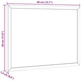  Ploča od pluta s okvirom od punog drva borovine 40x30 cm | shoptok.hr