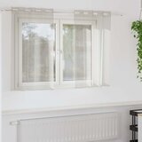Voile zavjesa sa zavjesama 2 pcs Krema 140 x 140 cm Poliester Cijene