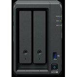 Synology DS725+, Tower, 2-Bays 3.5'' SATA HDD/SSD, 2 x M.2 2280 NVMe SSD, CPU AMD Ryzen R1600 dual-core (4-thread), max. boost up to 3.1 GHz, 4 GB DDR4 ECC SODIMM, 1 x 2.5 GbE, 1 x 1GbE, 1 x USB 3.2, 1 x eSATA USB-C, 1.51 kg, 3y Cijene