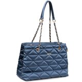Capone Outfitters Shoulder Bag - Dark blue - Diamond pattern cene
