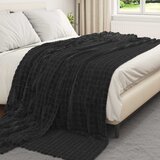 Pokrivač Crna 240 x 220 cm Runo | Eponuda.com
